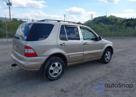 2003 Mercedes-Benz Ml 320 from USA, damaged, VIN 4JGAB54E23A382687